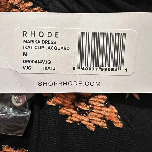 Rhode Marika Mini Tent Dress in Ikat Clip Jacquard - Picture 13 of 15